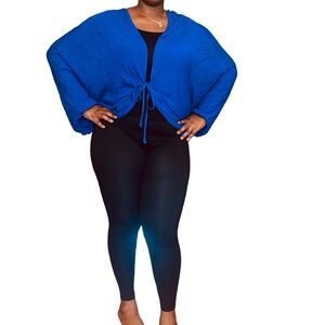 FOREVER 21+ BATWING BLOUSE - BLUE SIZE 3X (NEW WITH TAGS) A19